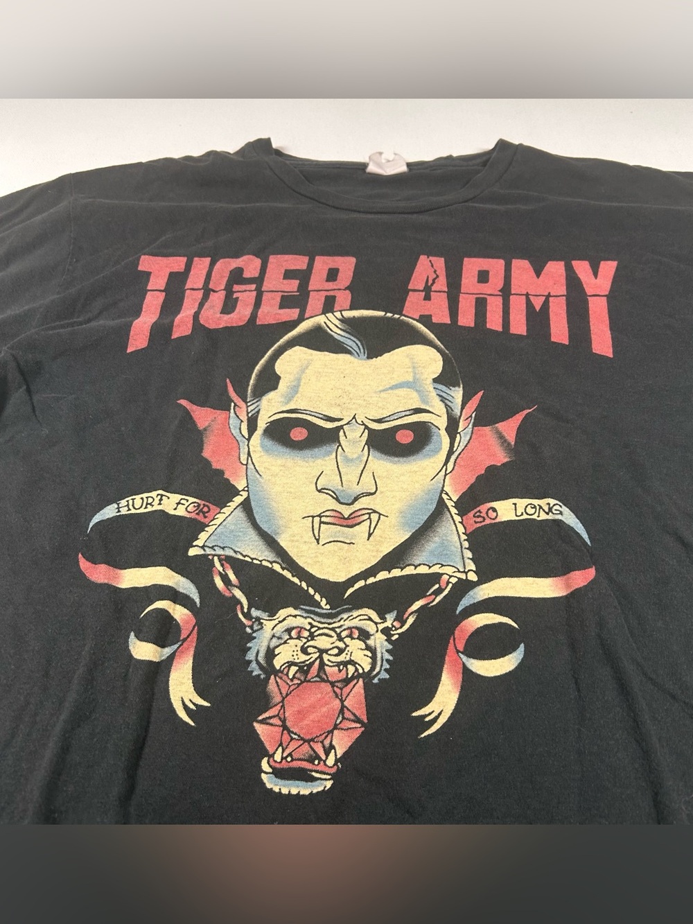 Vintage Tiger Army Bad Shirt Mens XL Hurt For So Long Black Psychobilly Punk Y2k